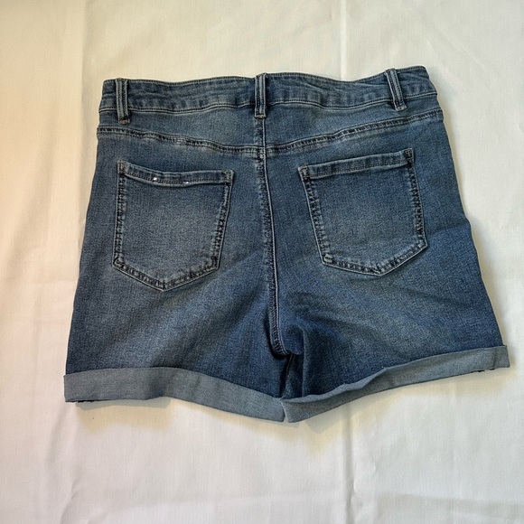 d. jeans Dark Blue Jean Shorts - Picture 2 of 4